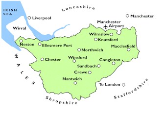Location of Cheshire